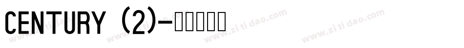 century (2)字体转换